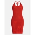 thumbnail image 5 of No Boundaries Groovy Getaway Crochet Coverup Dress, Women's XXS-XXL, 5 of 5