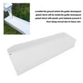 thumbnail image 4 of 2 Pcs Gutter Splash Block, Downspout Splash Guard Extender with Fixing Screws, 16.3x2.0in, Brown Bent Style, Diverter Attachment, Downspout Drainage Solution, 4 of 7