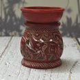 thumbnail image 2 of Oil Burner Aroma Diffuser| Elephant Soapstone Tea Light Holder|Hand Carved Jali Work|Soapstone|for Aromatherapy (Design 11), 2 of 7