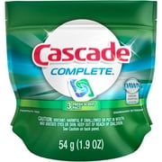 Cascade Complete Fresh Scent Pacs Dishwasher Detergent, 3 Count