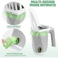 thumbnail image 6 of 3-in-1 Cat Litter Scoop with Holdor - Large Portable Integrated Cat Litter Scooper with 200 Refill Bags Kitty Litter Scoop Shovel for 1~2 Cats or Kitten (Gray), 6 of 9
