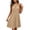Beige, variant on ClodeEU Women's Halter Sleeveless A-Line Mini Dress, Casual Summer Dress Army Green,Women's Plus L