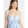 thumbnail image 5 of No Boundaries Romper with Ruffle Skirt, Women's & Women's Plus Sizes XXS-4X, 5 of 5