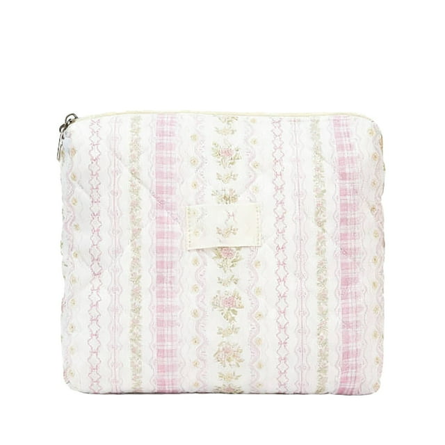 Organizador de viaje floral, bolsa vertical de tres piezas para guardar artículos de aseo de niñas