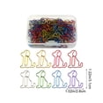 thumbnail image 3 of Usloyux Dog Paper Clips, Cute Animal Shaped Irregular Paper Clips for Financial Receipts Bookmarks Office Supplies, Bulk 50-Pack Metal Wire Clips for Study Stationery Organization, Fun Desk, 3 of 6