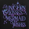 thumbnail image 3 of CafePress - UNICORN KISSES And MERMAID WISHES Pajamas - Women's Short Sleeve Print T-Shirt and Pants Dark Cotton Pajama Set, 3 of 7