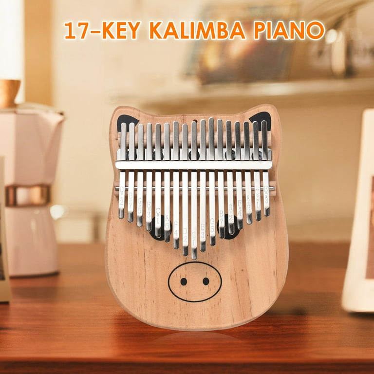 Andoer Portable 17 key Kalimba Piano Pinewood with Carry Bag