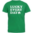 thumbnail image 1 of T-Shirt Adulte Vert Irlandais Chanceux Quotidien - Fête de la Saint-Patrick, 1 of 1