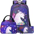 thumbnail image 1 of Mochila BTOOP Galaxy Space para niñas y niños con bolsa de almuerzo, 3 unidades, 1 of 9