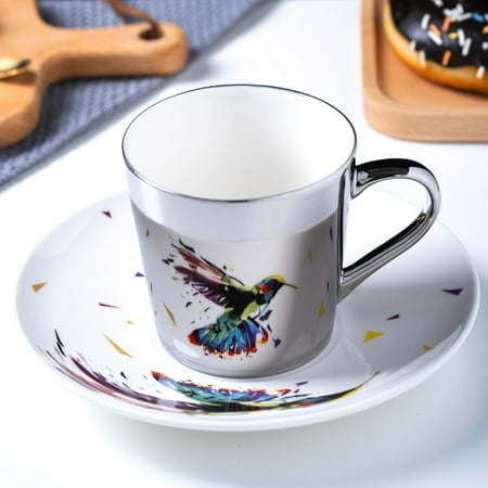 

GUZOM Moving Reflection Creative Coffee Cup The Reflection Will Move With The Rotation Of The Cup Coffee Cup And Teacup