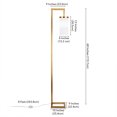 thumbnail image 5 of Evelyn&Zoe Modern Metal Floor Lamp with White Milk Glass Shade, 5 of 9
