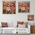 thumbnail image 4 of DESIGN ART Designart "Red Poinsettia Symphony" Floral Poinsettia Canvas Prints 30 in. wide x 30 in. high, 4 of 5