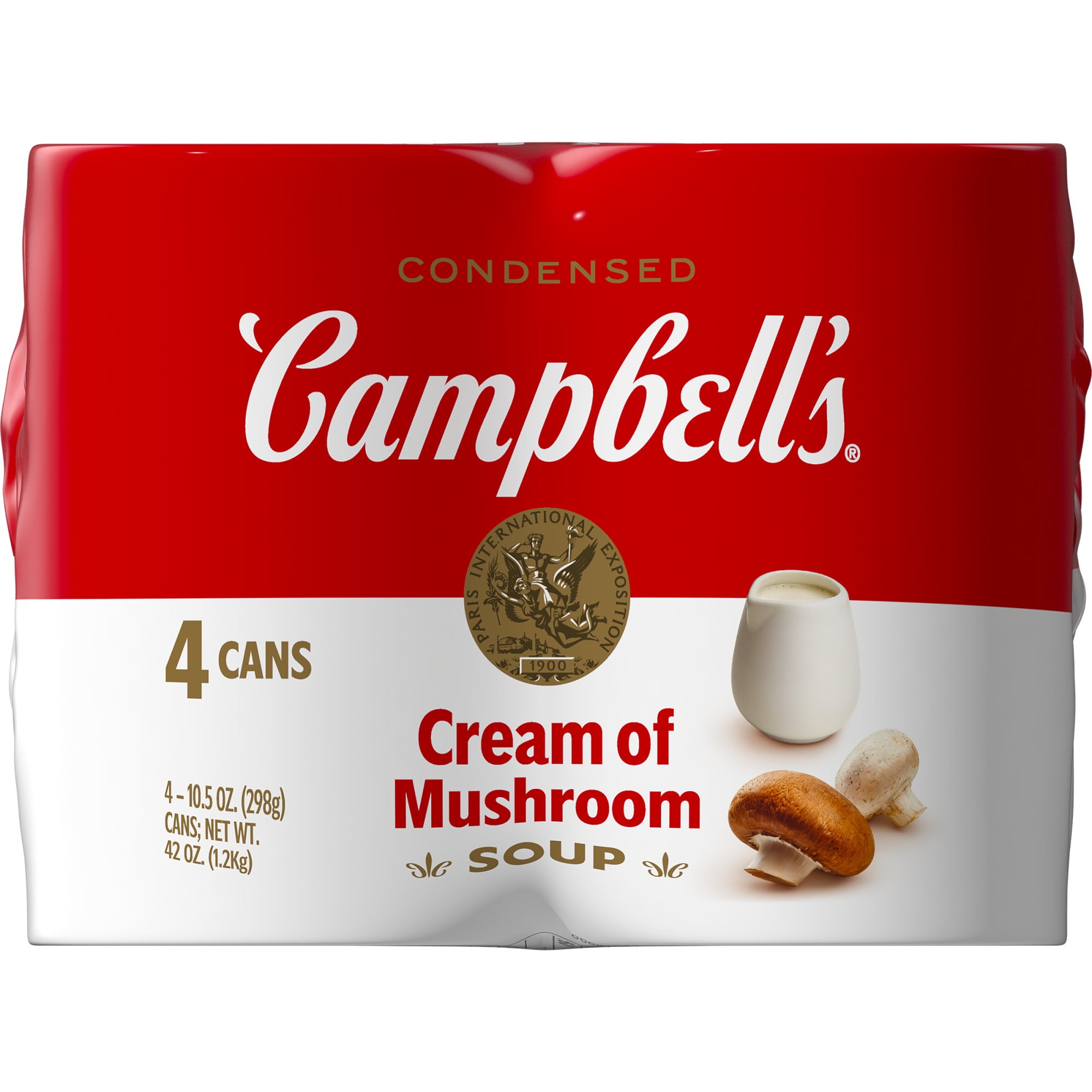 (6 pack) Campbell's Condensed Cream of Mushroom Soup, 10.5 oz Can (4 Pack)