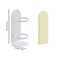 thumbnail image 6 of Opvise Wall-Mounted No-Drill Electric Toothbrush Holder, Carbon Steel Construction, Space-Saving Bathroom Organizer with Adhesive Mount, 3.5cm Inner Diameter, Sturdy & Durable Design, 6 of 8