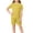 Yellow, variant on Qingpeng Kids Solid Color Short Sleeve T Shirt And Shorts Set Crew Neck Summer Loungewear Breathable Soft Fabric Matching Outfit Set For Kids