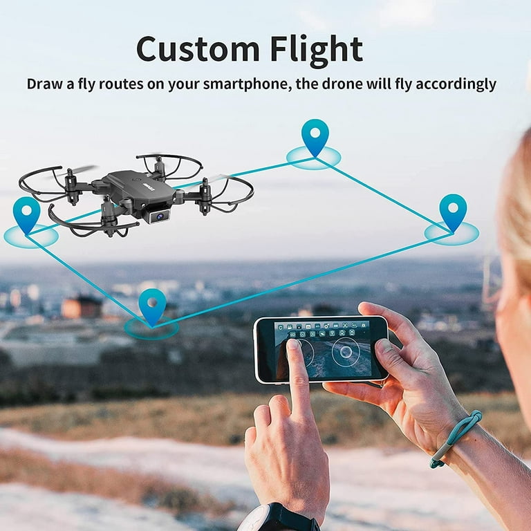 KIDOMO F02 Foldable Mini Drone with 1080P HD FPV Camera, Voice/Gesture  Control