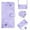 Lilac, variant on Case for Cricket Debut S3 Skin Friendly PU Leather Wallet Case with Card Holder Kickstand Crossbody Lanyard Magnetic Closure Drop Protection Anti-scratch Phone Cover