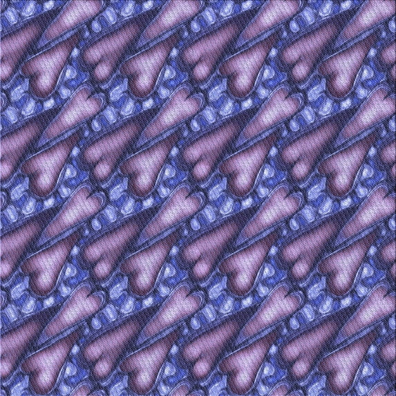 Ahgly Company Indoor Square Patterned Crocus Purple Area Rugs, 5' Square