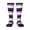 2 Black-1, variant on Women's Knee High Socks Asexuality Pride Flag Outdoor Casual Tube Socks