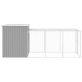 thumbnail image 2 of vidaXL Cage à Poules avec Rangée Gris Clair 165x455x181 cm Acier Galvanisé, 2 of 5