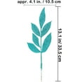 thumbnail image 3 of 60 Pieces Glittered Artificial Leaf Spray Picks 13" Tall for Christmas Winter Wedding Wreath Tree Floral Arrangment Vase Bouquets Table Centerpieces Decoration (Teal), 3 of 7