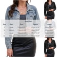 thumbnail image 3 of Nowekniz Women's Stretchy Cropped Denim Jacket, Button Up Distressed Vintage Western Trucker Jean Coat, Long Sleeve Frayed Hem Casual Cowgirl Outerwear with Pockets, 3 of 8