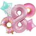 thumbnail image 1 of Set de Globos Donut Dokuna para Fiesta de 8º Cumpleaños 6 Piezas, 1 of 5
