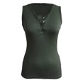 thumbnail image 4 of Lovebay Womens V Neck Henley Tank Tops Low Cut Solid Sexy Summer Sleeveless Button Down Shirts S-3XL, 4 of 6
