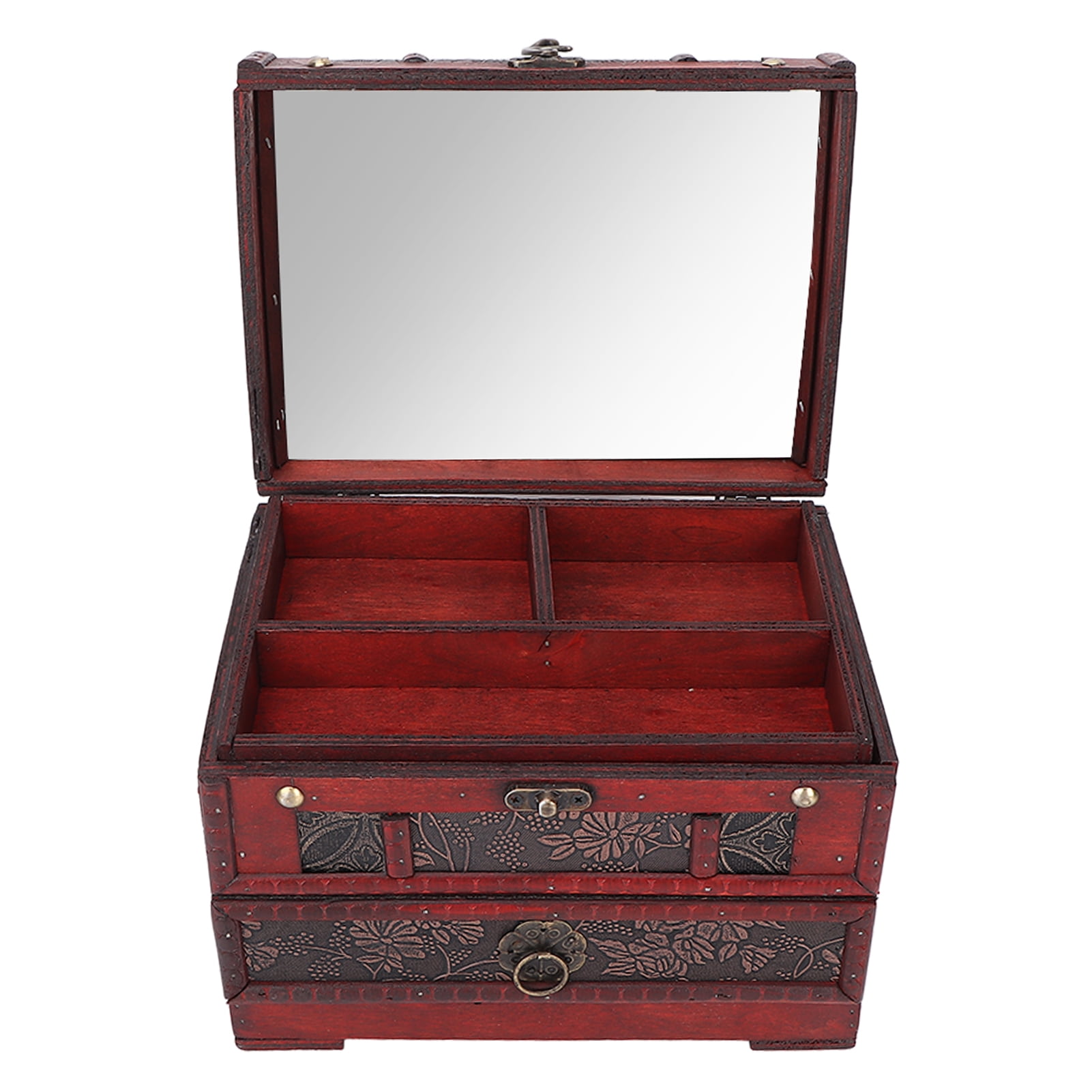 Jewelry Box, Grape Pattern Retro Vintage Jewelry Box