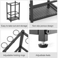 thumbnail image 4 of Garden Tool Organizer, Metal Yard Tool Tower Rack for Garage Organization and Storage, Heavy Duty Garden Tool Organizer for Yard, Patio, Shed, Indoors and Outdoors(Black)$$Tools & Hardware Other, 4 of 7