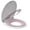 Pink, variant on TEQIN Toilet Seat,Round Toilet Seat with Toddler Seat Built in,Potty Training Seat with with Toddler Seat Toilet Seat with Slow Close for Adult and Child
