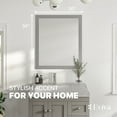 thumbnail image 2 of Eviva Acclaim Transitional Grey Bathroom Vanity Mirror, 2 of 7