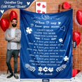thumbnail image 4 of Large Flannel Blanket for Boyfriend 60" x 80" Soft I Love You More Blanket Husband Blanket from Wife Couple Gifts for Him Romantic Gifts for Men Birthday Anniversary Wedding, 4 of 5