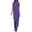 Purple, variant on Jumpsuit Solid Color Jumpsuit Straight Pants Simple And Exquisite Design,White Women'S Polyester Jumpsuit 2XL