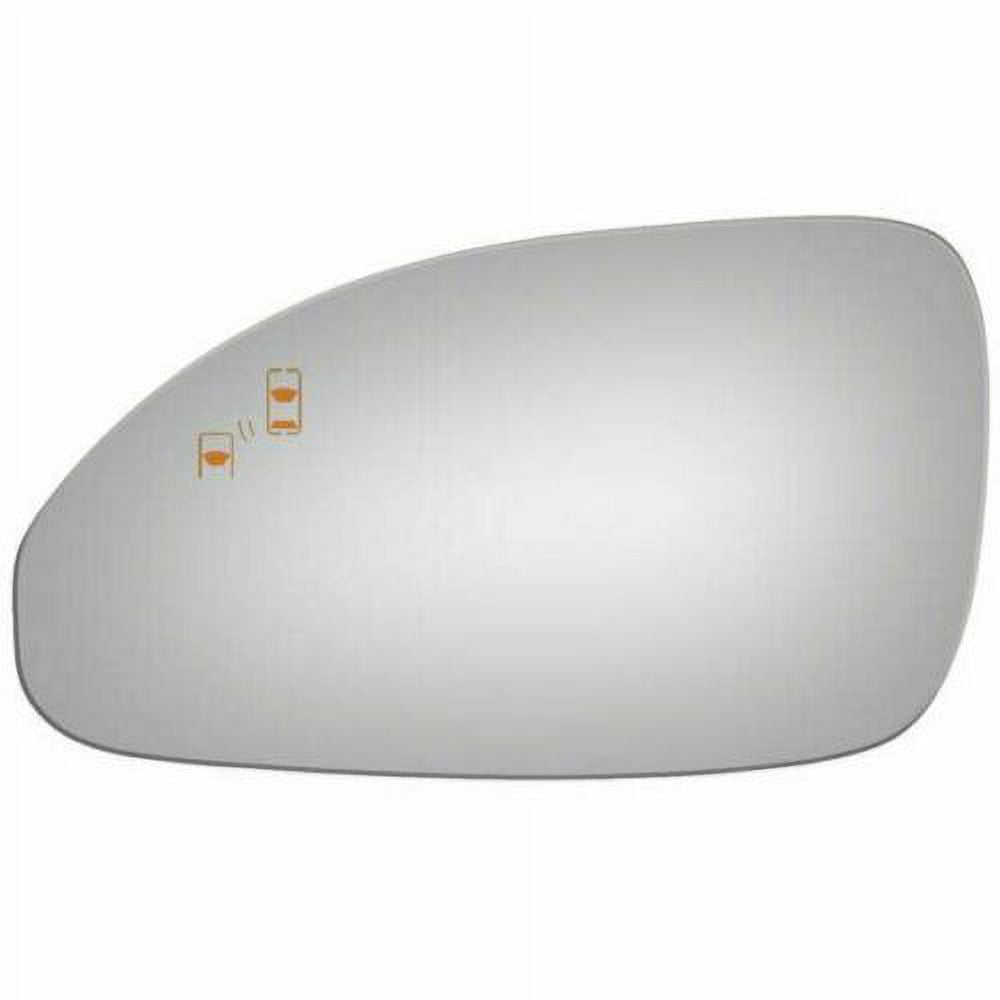 Burco-4494B Flat Driver Side Replacement Mirror Glass for 2013-2017 Buick Enclave W/O Baking Plate