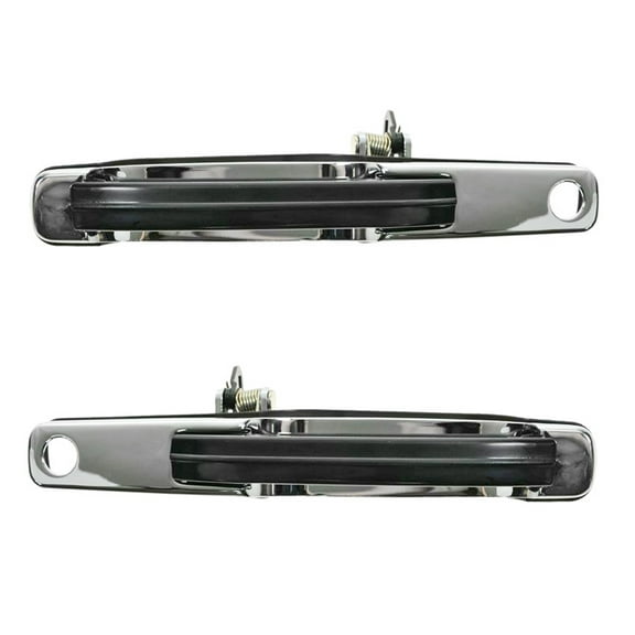 TRQ Front Exterior Door Handle Outside Pair Set for 90-97 Lincoln Town Car DHA31496