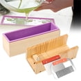 thumbnail image 4 of Kit para Hacer Jabón de 1,2 L con Moldes de Madera y Silicona, Molde Rectangular con Cortadores Ondulados y Rectos de Acero Inoxidable, 4 of 5