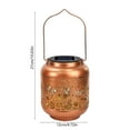 thumbnail image 3 of PPgejGEK Butterfly Hummingbird Solar Lantern Outdoor Waterproof Hanging LED Light Metal Decorative for Yard Patio Tabletop Garden Decor Bronze Finish Iron Material, 3 of 6