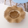 thumbnail image 5 of LOVZFMLL Toddler Girls Straw Bucket Hat Wide Brim Sun Protection Summer Outdoor Beach Play Sun Hat for Little Kids Age 2-8 Years, 5 of 5