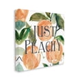 thumbnail image 3 of Stupell Industries Just Peachy Phrase Lush Fruit Watercolor Detail Graphic Art Gallery Wrapped Canvas Print Wall Art, Design by Carol Robinson, 3 of 7