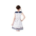 thumbnail image 4 of Girls Vintage Dress Retro 1950s Rockabilly Sailor Collar Water Ripple 8 Years, 4 of 7