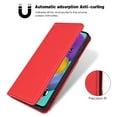 thumbnail image 5 of Dteck Case for Samsung Galaxy A51 5G 6.5-inch, Luxury Magnetic Skin-Friendly Feel Leather Card Holder Wallet Case Folio Kickstand Cover,Red, 5 of 8
