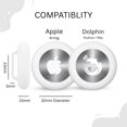 thumbnail image 4 of tag8 Air-tag Compatible Collar Holder, Pet Silicone Protective Case for Air-tag, Waterproof Case Cover for Apple Air-tag Cat Dog Pet Collar- White-Pack 2, 4 of 9