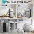 thumbnail image 6 of 4.5 Cu Ft Mini Fridge for Bedroom, 2 Door Small Fridge, 7 Level Thermostat, LED Light, Small Refrigerator for Bedroom, Office, Dorm, 6 of 8