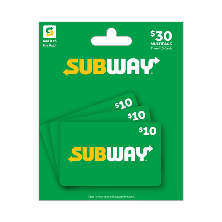 Subway 2020 Happy Holidays Bow Gift Card No $ Value Collectible 