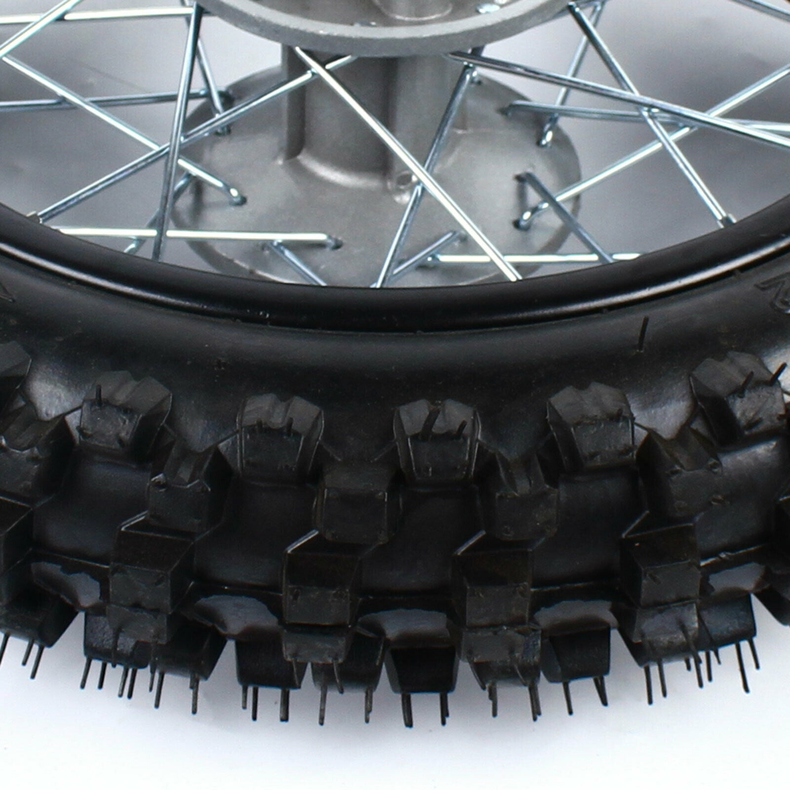 PanDair 12 Rear Tire Wheel Rim Tube w/Sprocket & Brake Disc Rotor 80/100-12 For Dirt Pit ​Bike 70cc 110cc 125cc 140cc 
