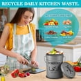 thumbnail image 5 of Compost Bin Kitchen Counter,Countertop Compost Bin with Lid,Indoor Kitchen Compost Bin,Countertop Composter Container,Compost Pail Food Waste Bin for Kitchen,1.0 Gallon,Grey, 5 of 7