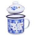 thumbnail image 1 of Taza de té, taza de agua para el hogar, taza para beber, taza de té esmaltada, taza de café con tapa, 1 of 7