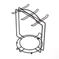 thumbnail image 1 of stanreset Coffee Cup Holder Portable Anti-rust Simple Style Anti-corrosive 6 Hooks Household Teahouse Mug Plate Stand Base Accessories, 1 of 6