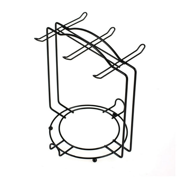 Billuyoard Soporte para taza de café de acero inoxidable, estilo Simple, anticorrosivo, 6 ganchos, soporte para cuchara, accesorios de Base Juegos de servir café y té